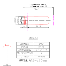 SH10019R Preform and Bottles