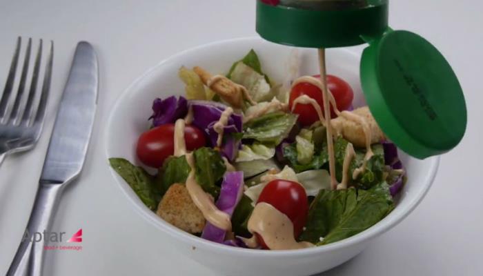 Dispensing Salad Dressing 