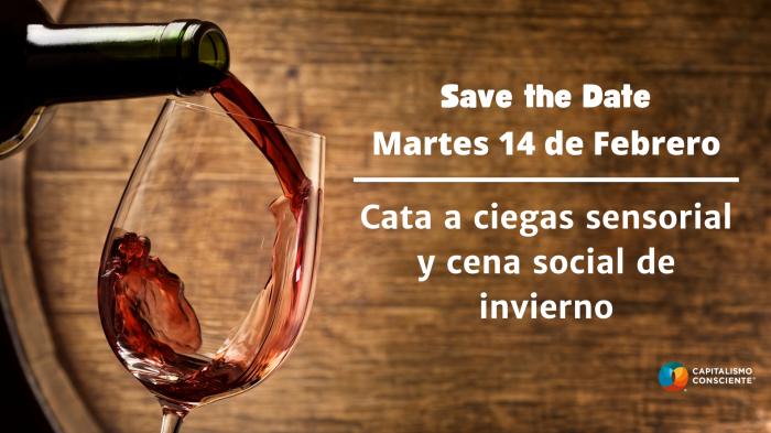 Cata de vinos a ciegas + cena social de invierno