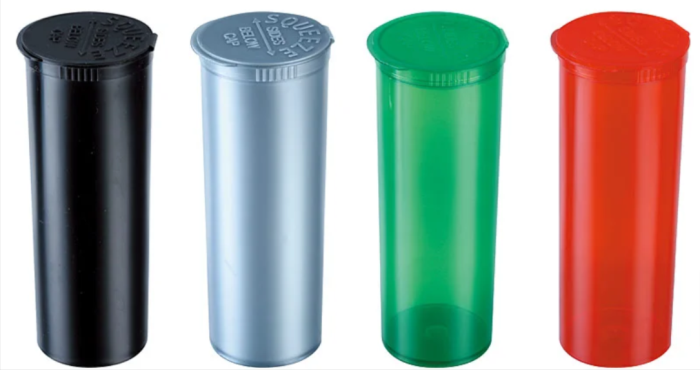 Medical Plastic Vials with Squeeze Pop Top Cap