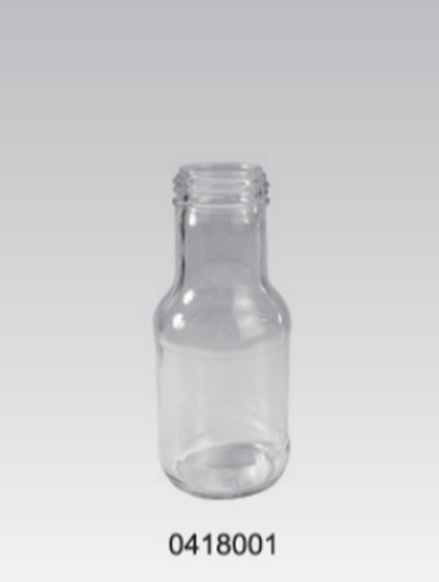 Clear Glass Drink Bottle - 0418001