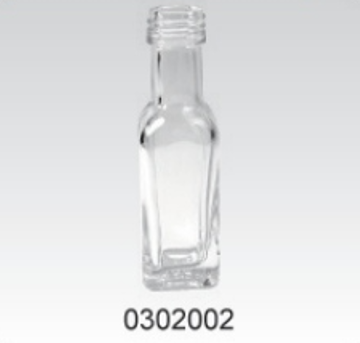 Clear Glass Sauce Bottle - 0302002