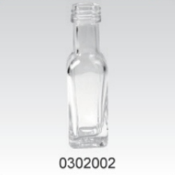 Clear Glass Sauce Bottle - 0302002