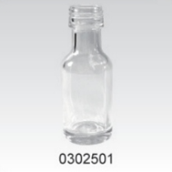 Clear Glass Sauce Bottle - 0302501