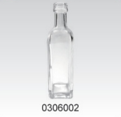 Clear Glass Sauce Bottle - 0306002