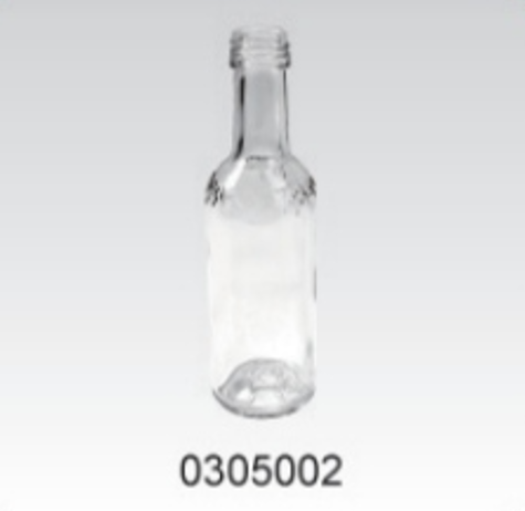 Clear Glass Sauce Bottle - 0305002