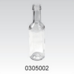 Clear Glass Sauce Bottle - 0305002