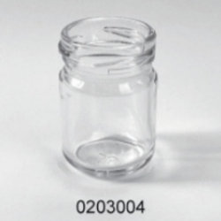 Clear Glass Food Jar - 0203004