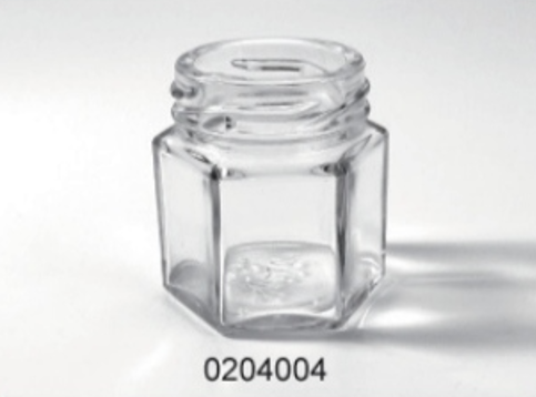 Clear Glass Food Jar - 0204004