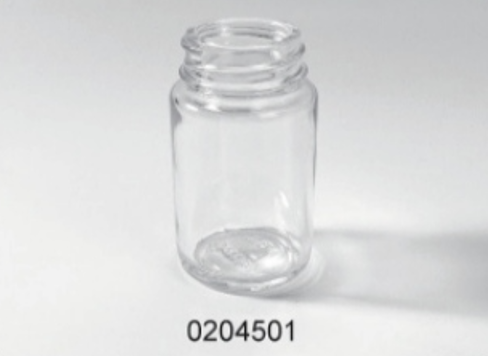 Clear Glass Food Jar - 0204501