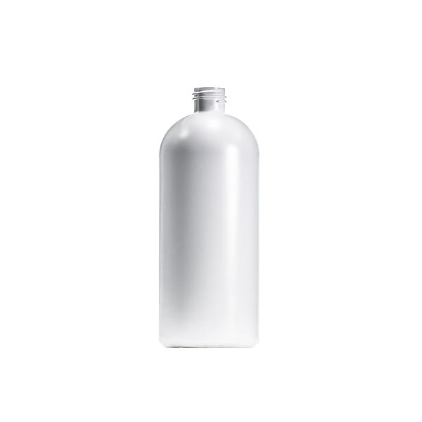 500ml White HDPE Boston Round Bottle, 24/410 Neck