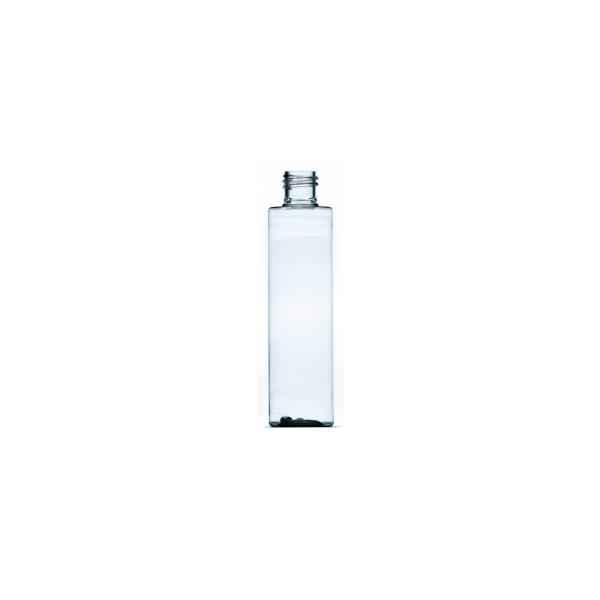 100ml Clear PET Slim Tubular Bottle, 20/415 Neck