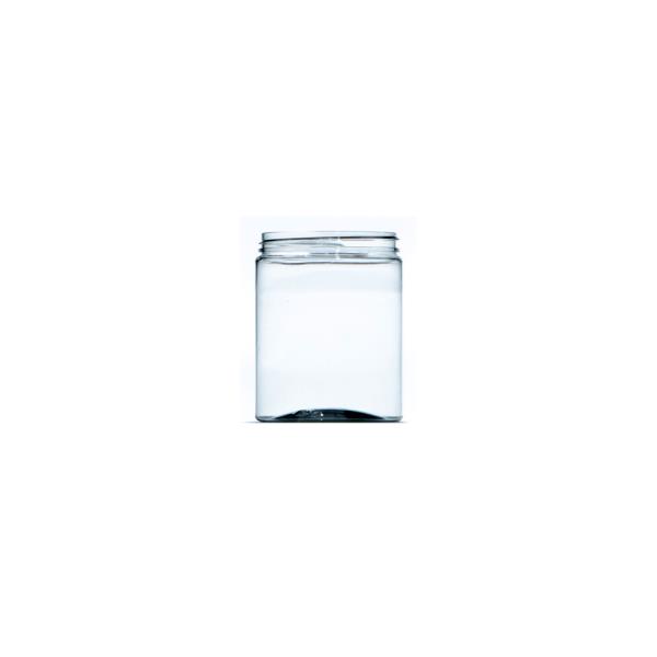 300ml Clear PET Straight Sided Jar, 70/400 Neck