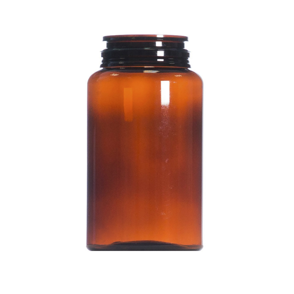 150ml Amber PET Pill Jar, 43mm Snap-on Neck