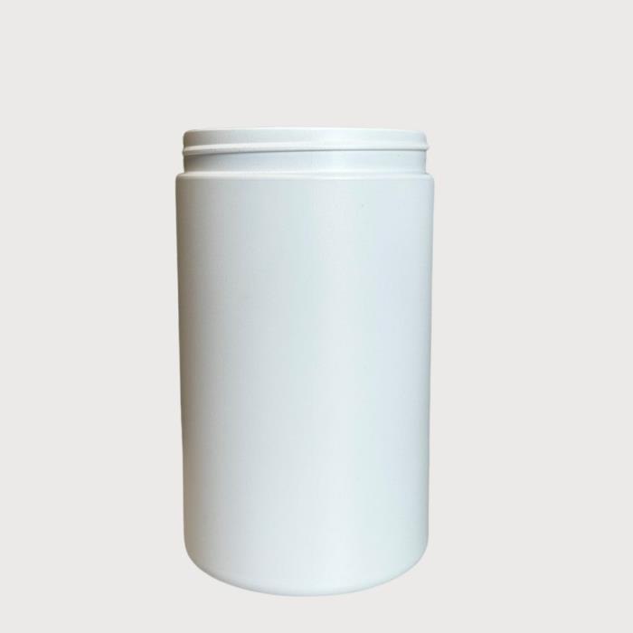 1250ml White HDPE Jar, 100/400 Neck