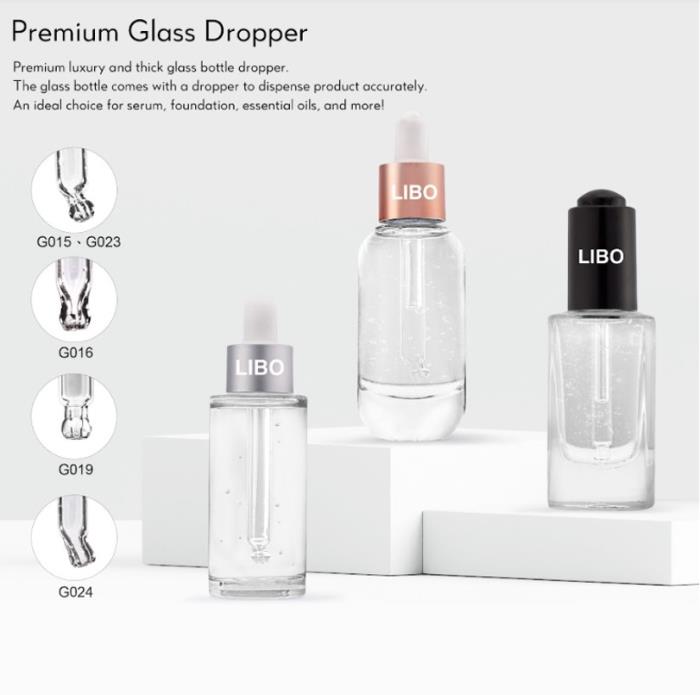 Premium Glass Dropper Packages: Choose Your Style of Bottle and Pipette