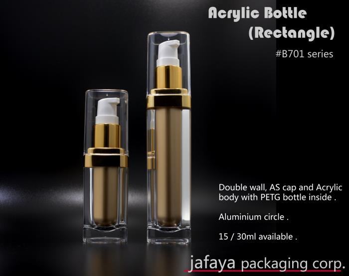 Acrylic Bottle (Rectangle) B701 - 30ml