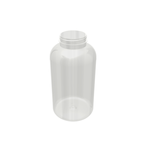 Clear PET Plastic Bottles - Wide Mouth Round Packers