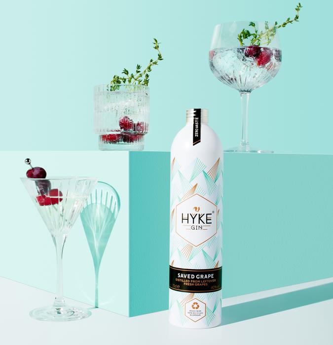 Neville and More, A TricorBraun Company, Advances HYKE Gins Sustainability Mission with 100% PCR Aluminium Bottle Solution