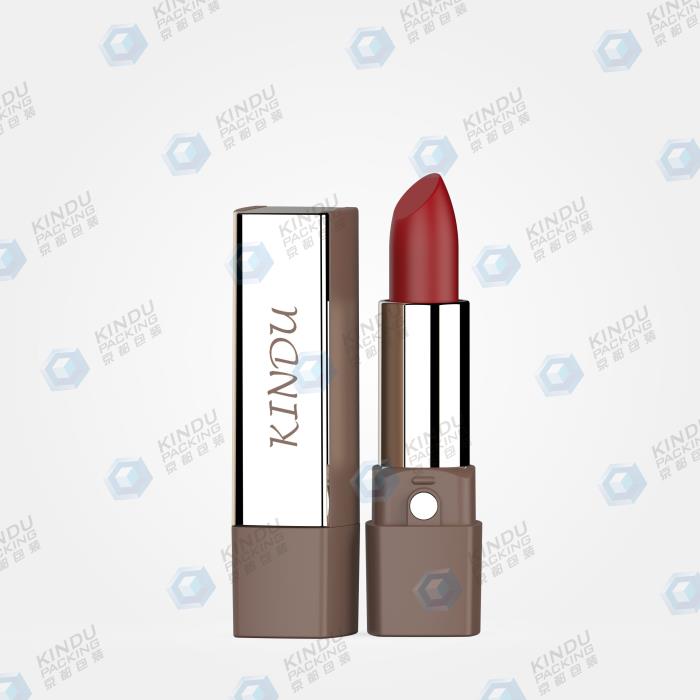 Square lipstick packaging with mirror attached ABS cap + collar+ base (ZH-K0128)