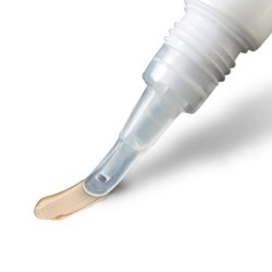 Plastic tube with soft spatula tip for wrinkle treatment, concealer, nail oil and eye cream