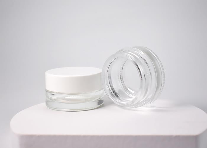 JG-F0610B 10ml Straight Sided Concentrate Glass Cosmetic Jar