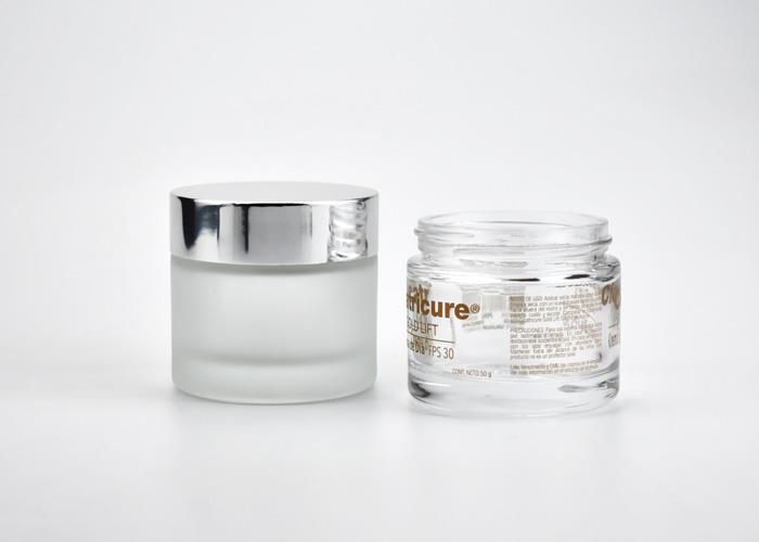 JG-F44-50ml Thick Wall Glass Cosmetic Jar