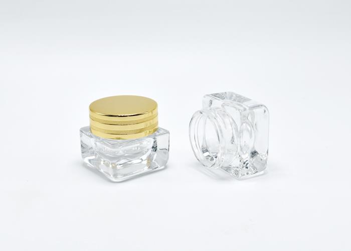 JG-SR15 15ml Square Glass Cosmetic Jar