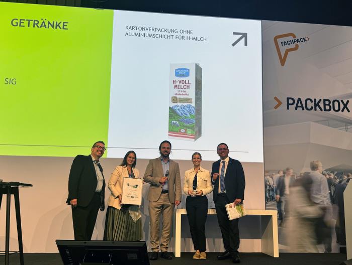 Green Packaging Star Award for SIG Terra Alu-free packaging solution