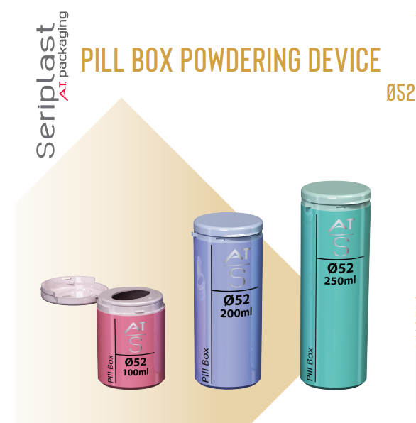 Ø52 Pill Box Powdering Devices (100ml to 300ml)