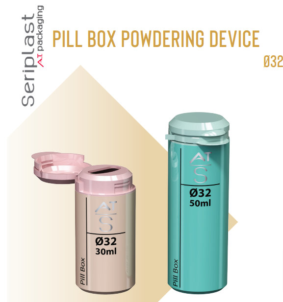 Ø32 Pill Box Powdering Devices (30ml and 50ml)