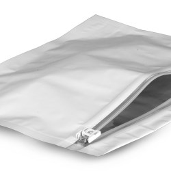 12.25 x 9 x 4 inch Plastic Bags, 12.25 in x 9 in White Child Resistant Reclosable Pouches