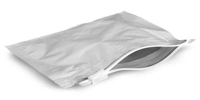 8.5 x 6 inch Plastic Bags, 8.5 in x 6 in White Child Resistant Reclosable Pouch