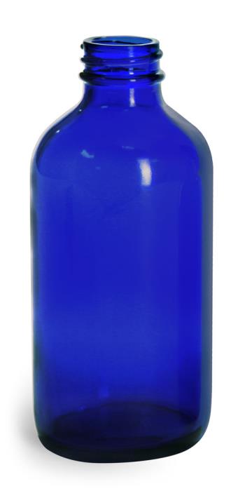 8 oz Blue Glass Bottles