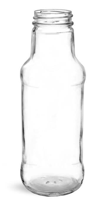 10 oz Clear Glass Beverage Bottles (Bulk), Caps NOT Included