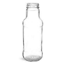 10 oz Clear Glass Beverage Bottles (Bulk), Caps NOT Included