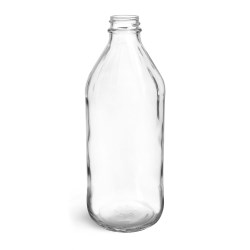 16 oz Clear Glass Vinegar Bottles (Bulk), Caps NOT Included