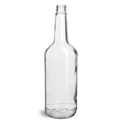 1 Liter Glass Bottles, Clear Glass Liquor Bottles