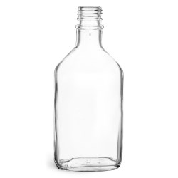 200 ml Clear Glass Flask Bottles