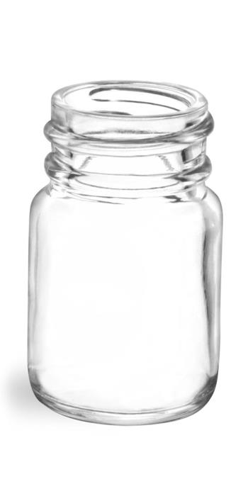 15 cc Clear Glass Pharmaceutical Round Bottles (Bulk), Caps NOT Included