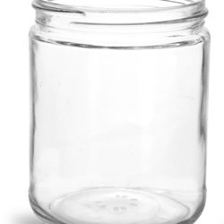 16 oz Clear Glass Straight Sided Jars