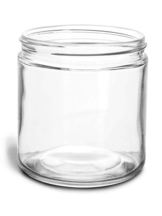 16 oz Clear Glass Jars (Bulk), Caps NOT Included