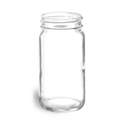 4 oz Clear Glass Paragon Jars (Bulk), Caps NOT Included