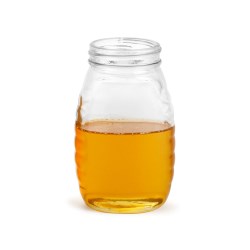 8 oz Clear Glass Honey Jars