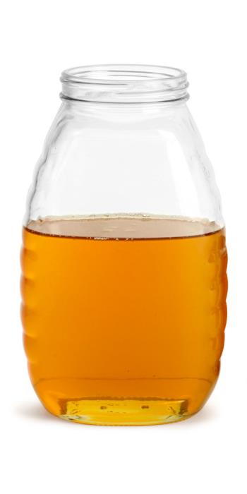 32 oz Clear Glass Honey Jars