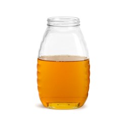 32 oz Clear Glass Honey Jars