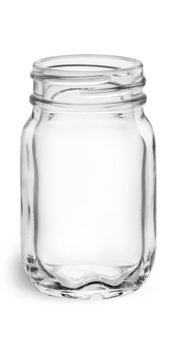 50 ml Glass Jars, Clear Glass Mayberry Jars