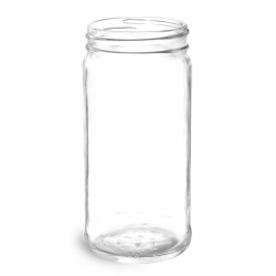 6 oz Clear Glass Paragon Jars (Bulk), Caps NOT Included