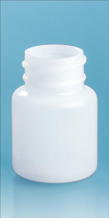 30 cc Natural HDPE Pharmaceutical Round (Bulk), Caps NOT Included