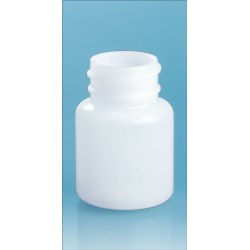 30 cc Natural HDPE Pharmaceutical Round (Bulk), Caps NOT Included